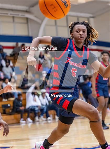 Thumbnail 2 in Freedom Christian Academy vs. Pine Forest (MLK Dream Jam at Terry Sanford) photogallery.