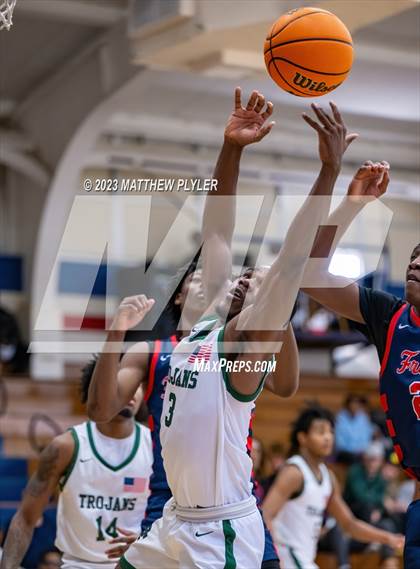 Thumbnail 3 in Freedom Christian Academy vs. Pine Forest (MLK Dream Jam at Terry Sanford) photogallery.