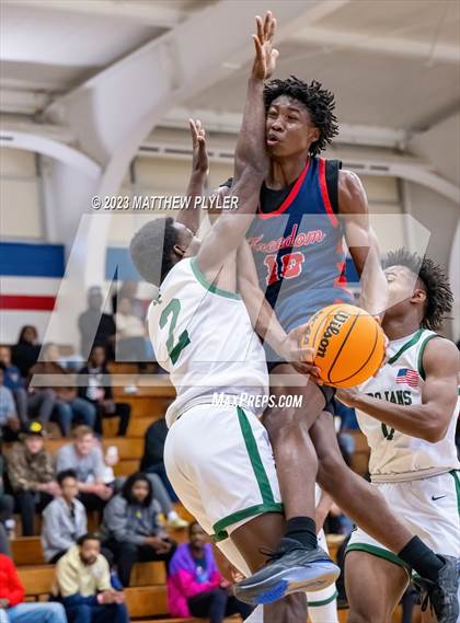 Thumbnail 2 in Freedom Christian Academy vs. Pine Forest (MLK Dream Jam at Terry Sanford) photogallery.