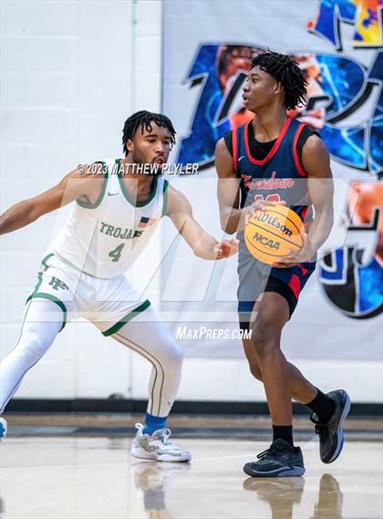 Thumbnail 2 in Freedom Christian Academy vs. Pine Forest (MLK Dream Jam at Terry Sanford) photogallery.