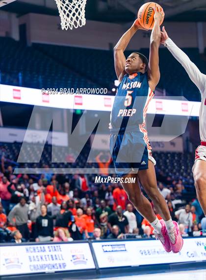 Thumbnail 3 in Wilson Prep vs Corvian Community (NCHSAA 1A Final) photogallery.