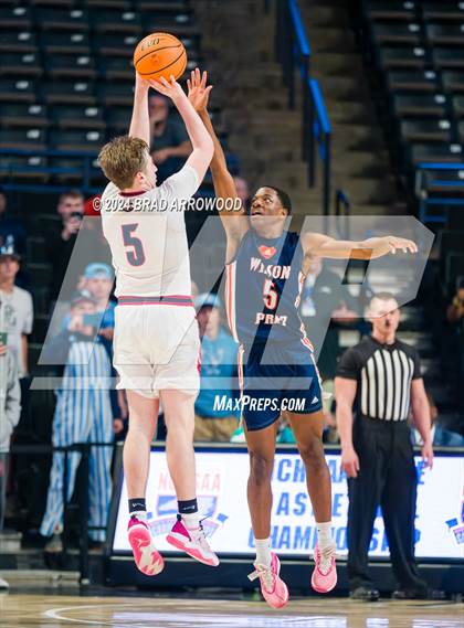 Thumbnail 3 in Wilson Prep vs Corvian Community (NCHSAA 1A Final) photogallery.