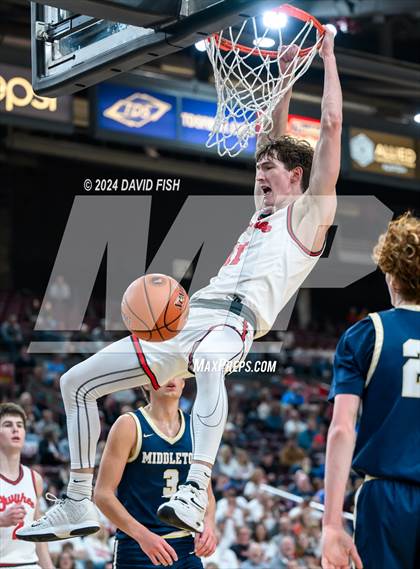 Thumbnail 3 in Owyhee vs. Middleton (IHSAA 5A Quarterfinal) photogallery.