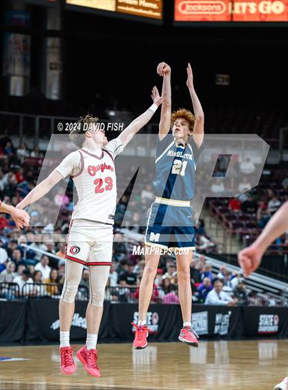 Thumbnail 2 in Owyhee vs. Middleton (IHSAA 5A Quarterfinal) photogallery.