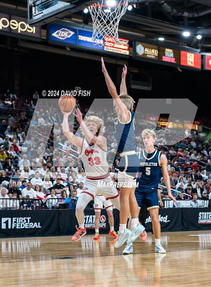 Thumbnail 1 in Owyhee vs. Middleton (IHSAA 5A Quarterfinal) photogallery.