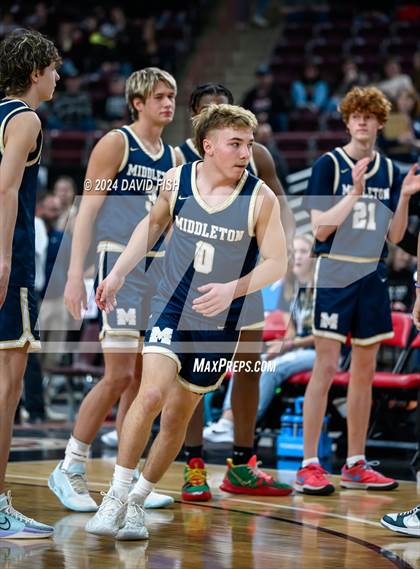 Thumbnail 1 in Owyhee vs. Middleton (IHSAA 5A Quarterfinal) photogallery.