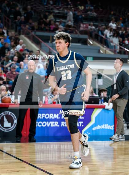 Thumbnail 2 in Owyhee vs. Middleton (IHSAA 5A Quarterfinal) photogallery.