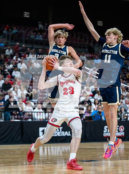 Thumbnail 1 in Owyhee vs. Middleton (IHSAA 5A Quarterfinal) photogallery.