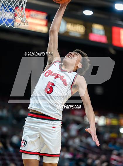 Thumbnail 2 in Owyhee vs. Middleton (IHSAA 5A Quarterfinal) photogallery.