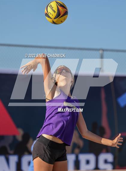 Thumbnail 1 in O'Connor vs Queen Creek @ Casteel (AIA Division I Pairs Semifinals) photogallery.