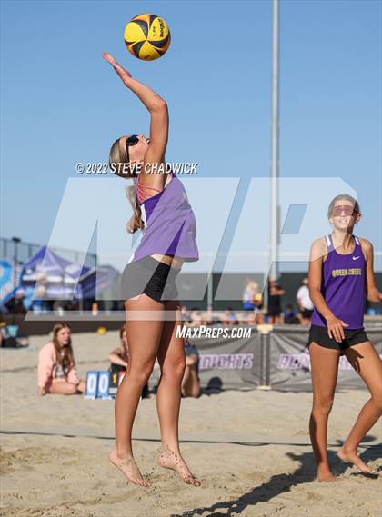Thumbnail 1 in O'Connor vs Queen Creek @ Casteel (AIA Division I Pairs Semifinals) photogallery.