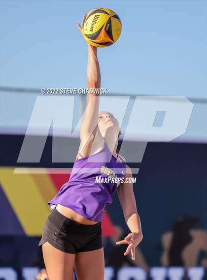 Thumbnail 2 in O'Connor vs Queen Creek @ Casteel (AIA Division I Pairs Semifinals) photogallery.