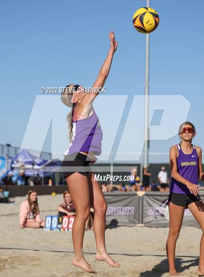 Thumbnail 2 in O'Connor vs Queen Creek @ Casteel (AIA Division I Pairs Semifinals) photogallery.
