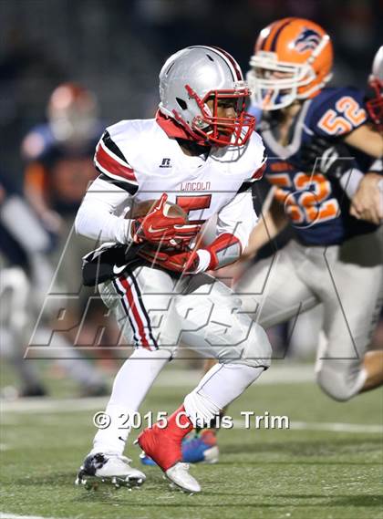 Thumbnail 1 in Lincoln @ Cosumnes Oaks (CIF SJS D1 Playoff) photogallery.