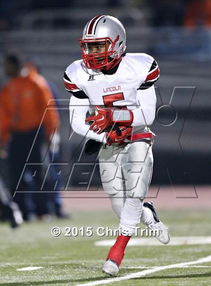 Thumbnail 2 in Lincoln @ Cosumnes Oaks (CIF SJS D1 Playoff) photogallery.