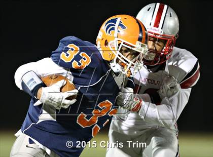 Thumbnail 2 in Lincoln @ Cosumnes Oaks (CIF SJS D1 Playoff) photogallery.