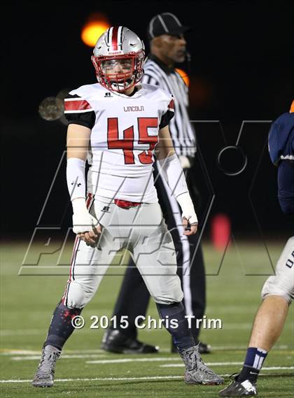 Thumbnail 2 in Lincoln @ Cosumnes Oaks (CIF SJS D1 Playoff) photogallery.