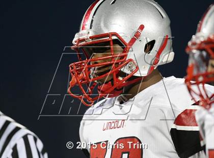 Thumbnail 1 in Lincoln @ Cosumnes Oaks (CIF SJS D1 Playoff) photogallery.