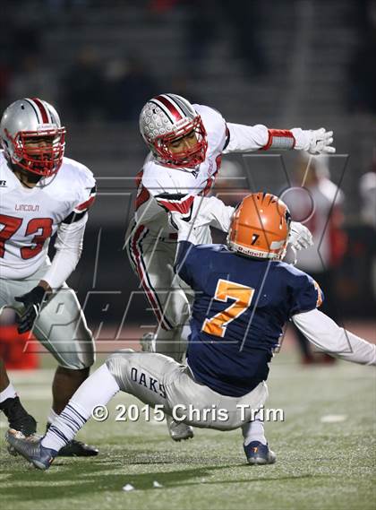 Thumbnail 3 in Lincoln @ Cosumnes Oaks (CIF SJS D1 Playoff) photogallery.