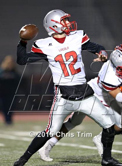 Thumbnail 1 in Lincoln @ Cosumnes Oaks (CIF SJS D1 Playoff) photogallery.