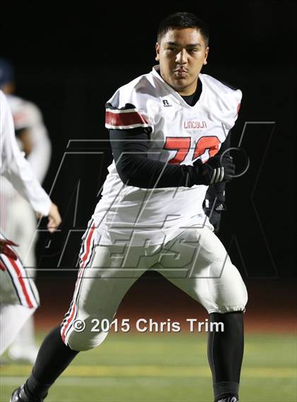 Thumbnail 3 in Lincoln @ Cosumnes Oaks (CIF SJS D1 Playoff) photogallery.