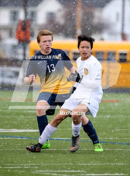Thumbnail 3 in Lansing vs. Madrid-Waddington (NYSPHSAA Class C Semifinal) photogallery.
