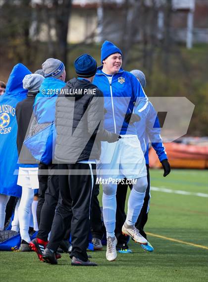 Thumbnail 1 in Lansing vs. Madrid-Waddington (NYSPHSAA Class C Semifinal) photogallery.