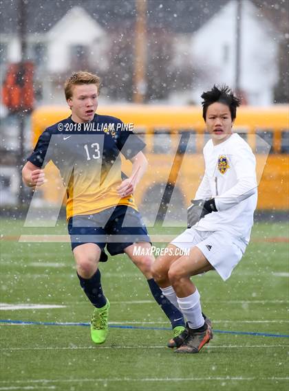 Thumbnail 2 in Lansing vs. Madrid-Waddington (NYSPHSAA Class C Semifinal) photogallery.