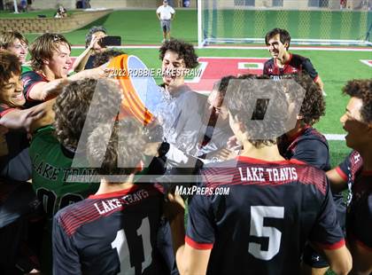 Thumbnail 3 in Lake Travis vs. Plano (UIL 6A Boys Soccer State Final) photogallery.