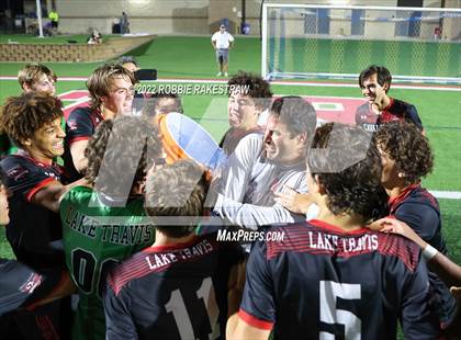 Thumbnail 2 in Lake Travis vs. Plano (UIL 6A Boys Soccer State Final) photogallery.