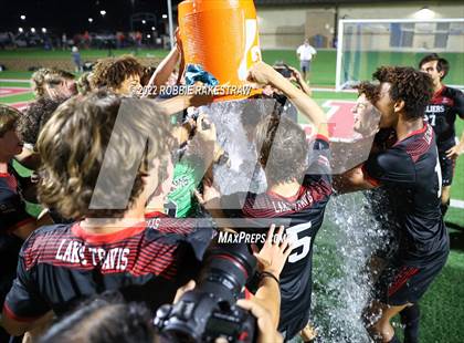 Thumbnail 1 in Lake Travis vs. Plano (UIL 6A Boys Soccer State Final) photogallery.