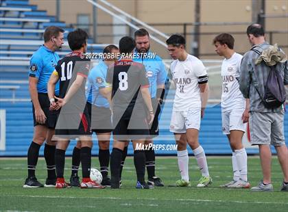 Thumbnail 1 in Lake Travis vs. Plano (UIL 6A Boys Soccer State Final) photogallery.