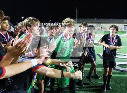 Thumbnail 1 in Lake Travis vs. Plano (UIL 6A Boys Soccer State Final) photogallery.