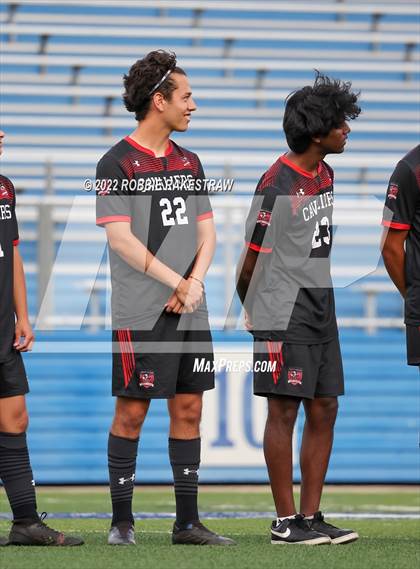 Thumbnail 2 in Lake Travis vs. Plano (UIL 6A Boys Soccer State Final) photogallery.