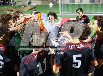 Thumbnail 1 in Lake Travis vs. Plano (UIL 6A Boys Soccer State Final) photogallery.