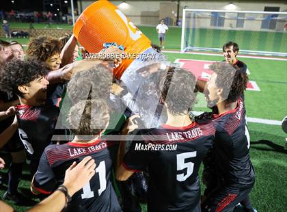 Thumbnail 3 in Lake Travis vs. Plano (UIL 6A Boys Soccer State Final) photogallery.