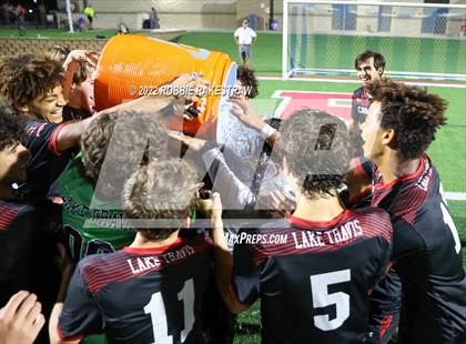 Thumbnail 2 in Lake Travis vs. Plano (UIL 6A Boys Soccer State Final) photogallery.