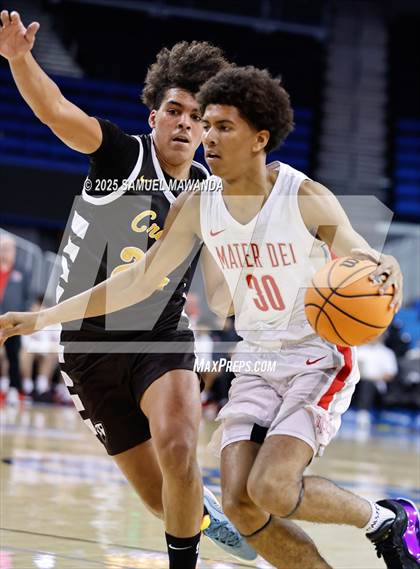 Thumbnail 1 in Crespi vs Mater Dei  (Mission-Trinity Challenge @ Pauley Pavilion -UCLA) photogallery.