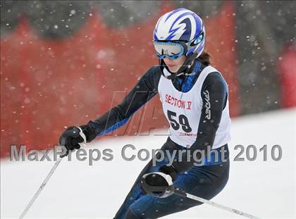 Thumbnail 2 in Section 5 Girls Giant Slalom Championships @ Bristol photogallery.