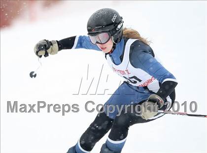 Thumbnail 1 in Section 5 Girls Giant Slalom Championships @ Bristol photogallery.