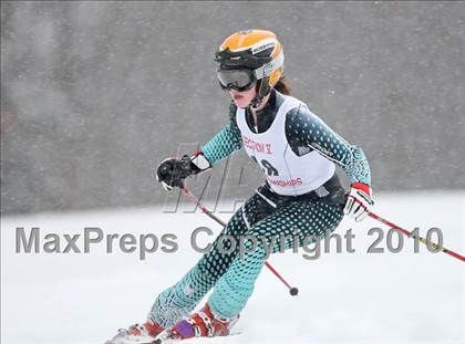 Thumbnail 1 in Section 5 Girls Giant Slalom Championships @ Bristol photogallery.