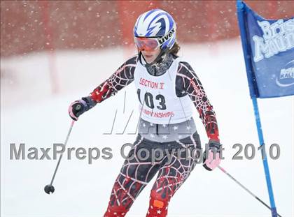 Thumbnail 1 in Section 5 Girls Giant Slalom Championships @ Bristol photogallery.