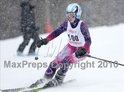 Thumbnail 1 in Section 5 Girls Giant Slalom Championships @ Bristol photogallery.