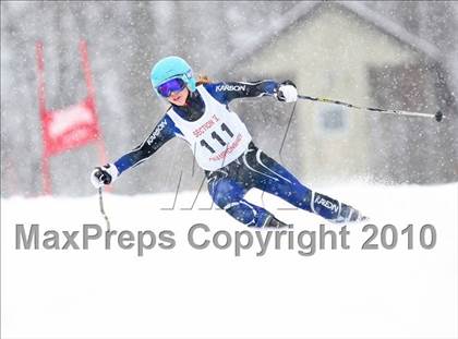 Thumbnail 2 in Section 5 Girls Giant Slalom Championships @ Bristol photogallery.