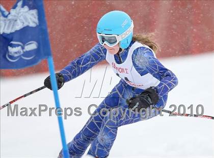 Thumbnail 1 in Section 5 Girls Giant Slalom Championships @ Bristol photogallery.