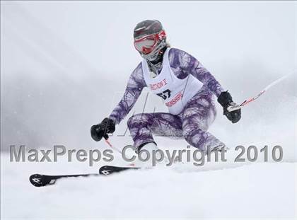 Thumbnail 1 in Section 5 Girls Giant Slalom Championships @ Bristol photogallery.