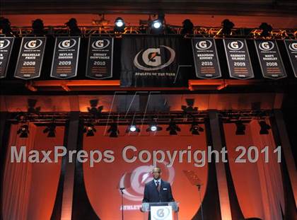 Thumbnail 1 in 2011 Gatorade National Athlete of the Year Awards photogallery.