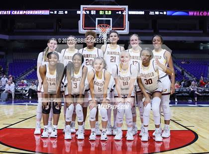 Thumbnail 3 in Fairfield vs. Winnsboro (UIL 3A Basketball  State Semifinal Medal Ceremony) photogallery.
