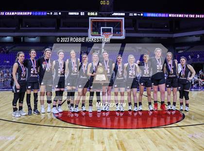 Thumbnail 3 in Fairfield vs. Winnsboro (UIL 3A Basketball  State Semifinal Medal Ceremony) photogallery.