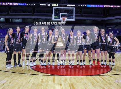 Thumbnail 2 in Fairfield vs. Winnsboro (UIL 3A Basketball  State Semifinal Medal Ceremony) photogallery.